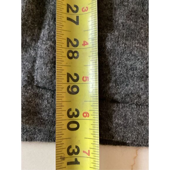 Lands End Womens 100% Cashmere Vest Sz L Gray Pockets - Picture 6 of 6